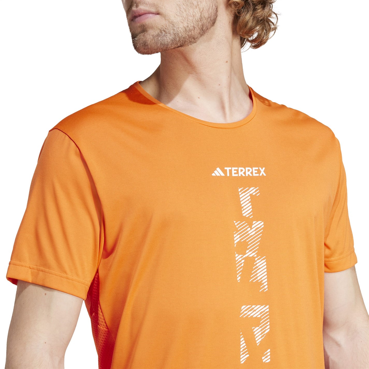 Tricou adidas Terrex Agravic Trail alergare impact portocaliu