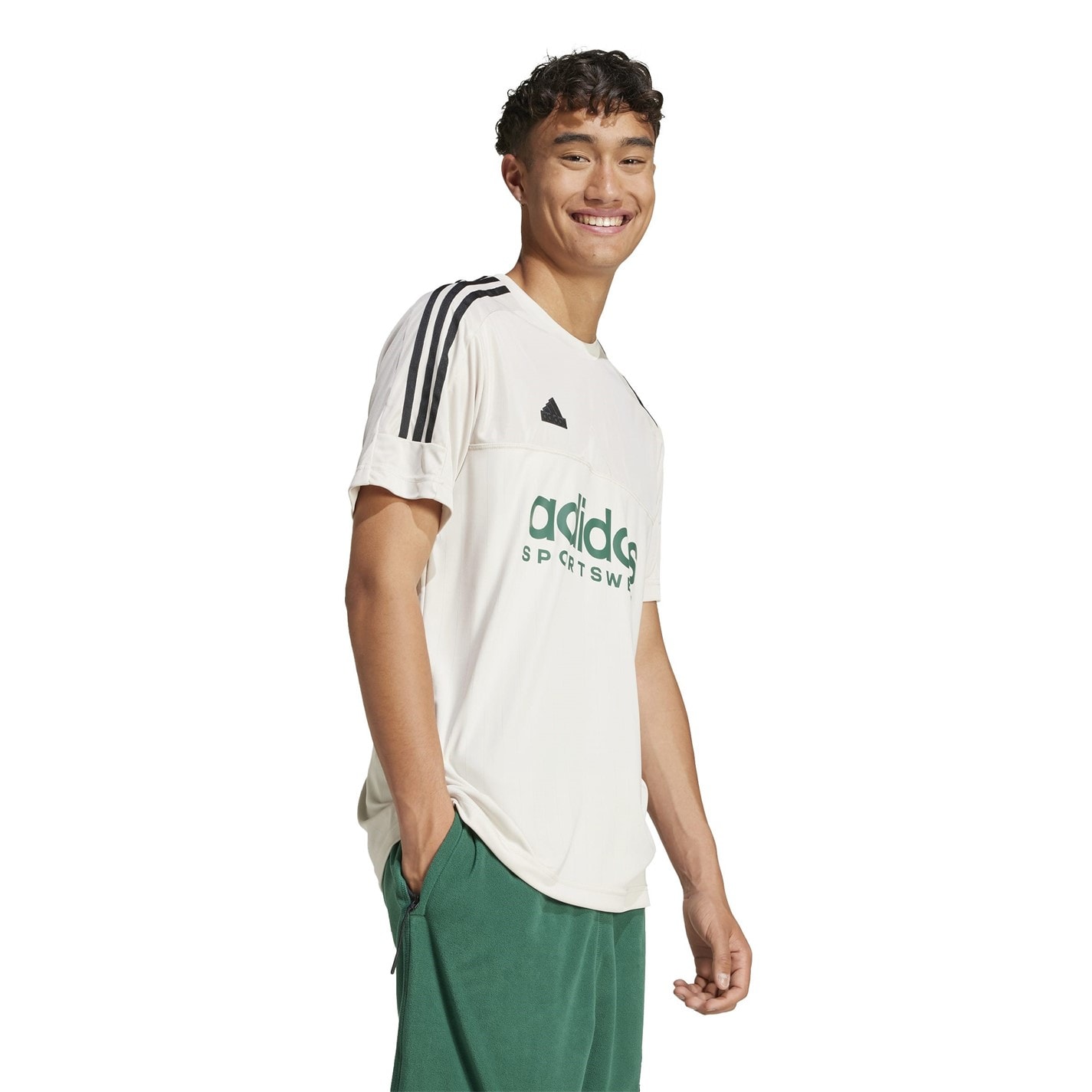 Tricou adidas Tiro pentru Barbati alb verde