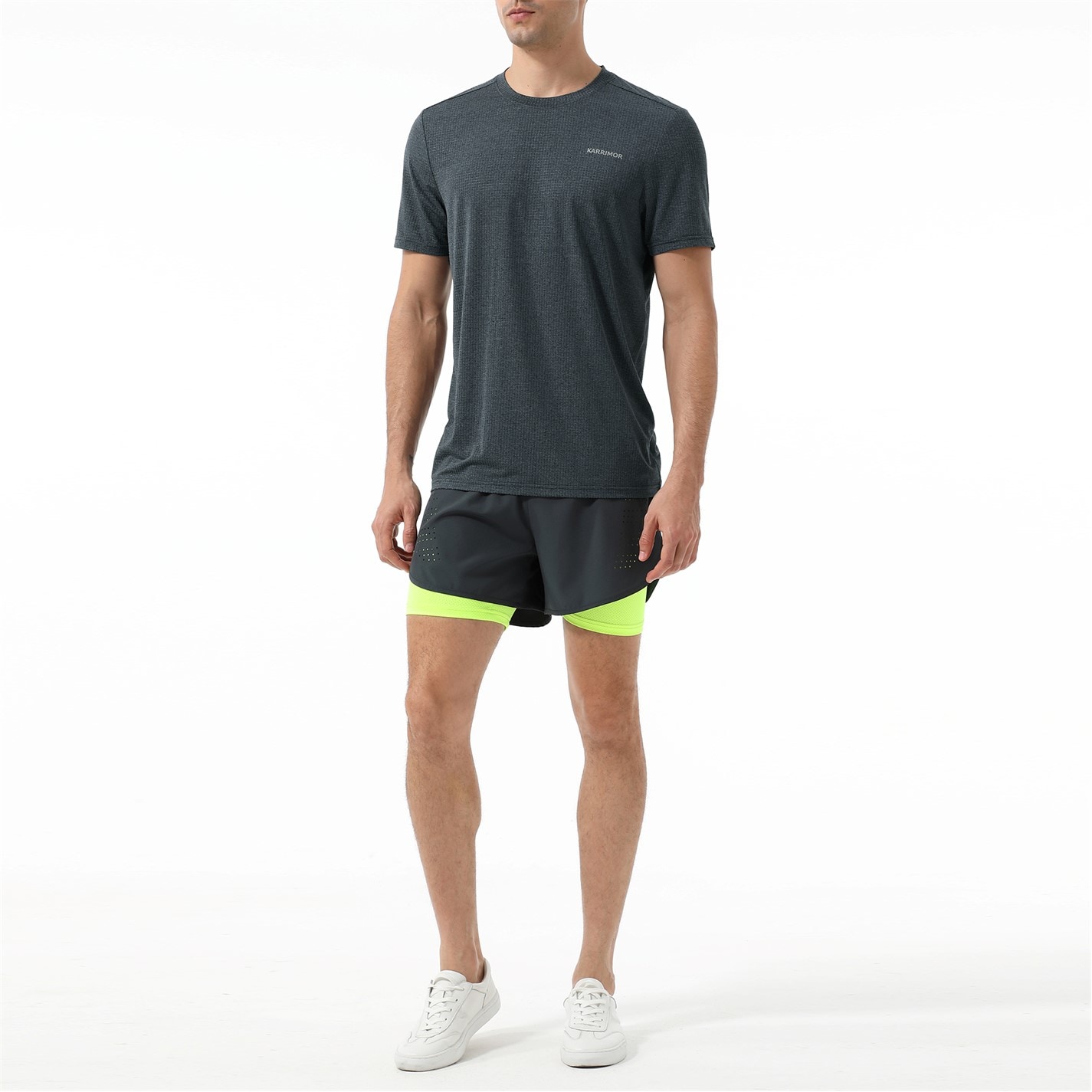 Tricou alergare Karrimor Run Tech SS pentru Barbati gri carbune