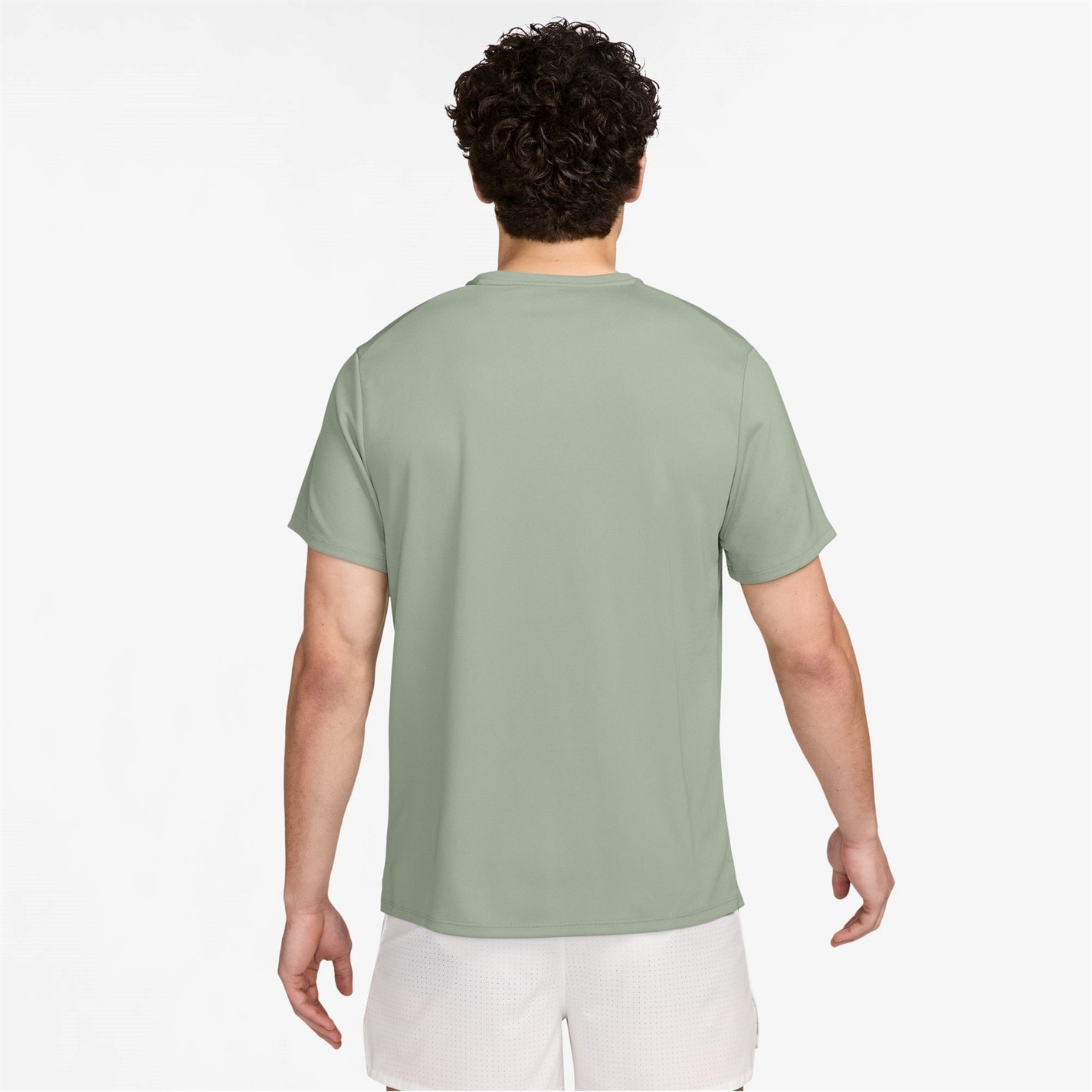 Tricou alergare Nike DriFit Miler pentru Barbati verde horizon