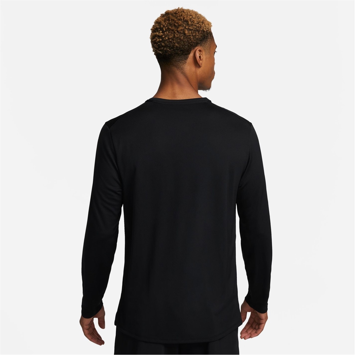 Tricou alergare Nike Miler Dri-FIT UV maneca lunga pentru Barbati negru