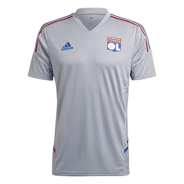 Tricou antrenement adidas Olympique Lyonnais Condivo 22 pentru Barbati halo argintiu