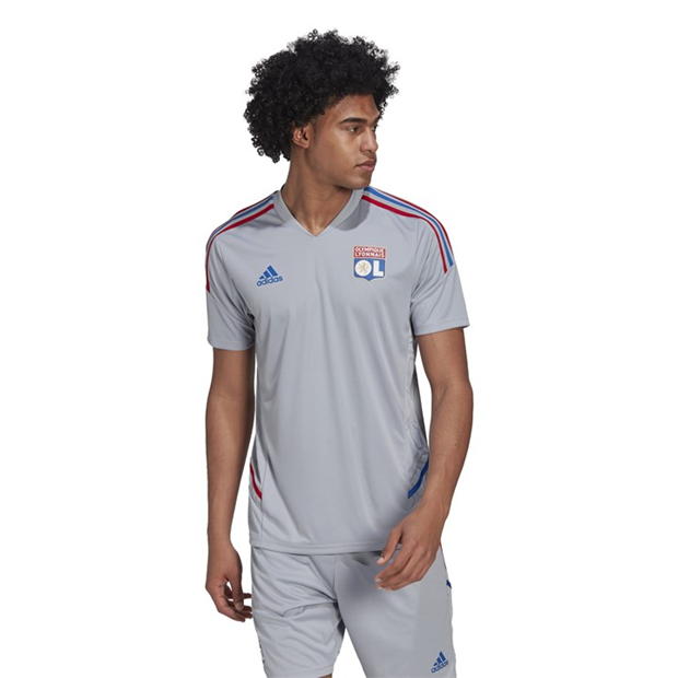 Tricou antrenement adidas Olympique Lyonnais Condivo 22 pentru Barbati halo argintiu