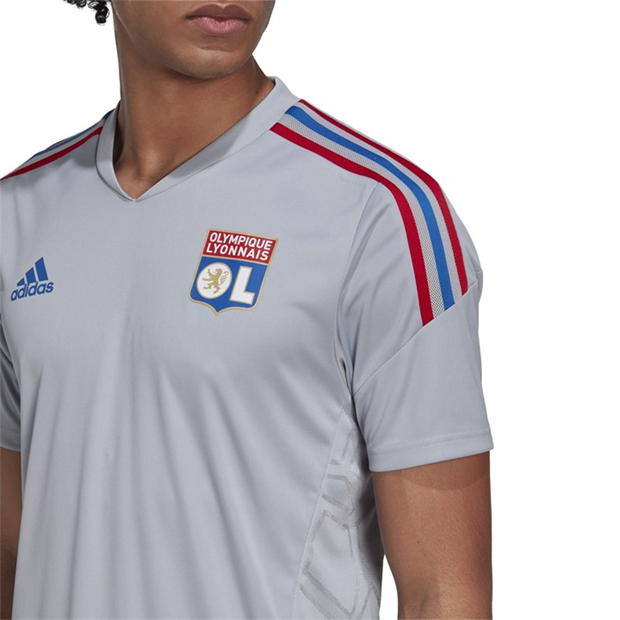 Tricou antrenement adidas Olympique Lyonnais Condivo 22 pentru Barbati halo argintiu