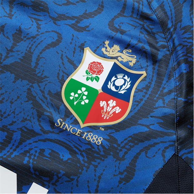 Tricou antrenament Canterbury British and Irish Lions Superlight 2024 pentru adulti inchis albastru