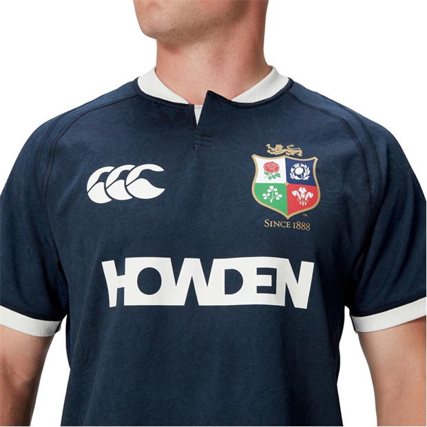 Tricou antrenement Canterbury British and Irish Lions 2024 pentru adulti inchis albastru