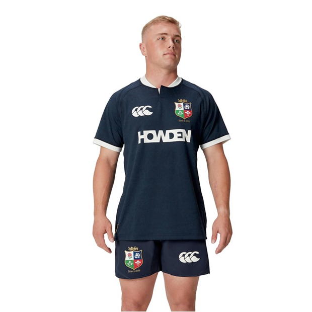 Tricou antrenement Canterbury British and Irish Lions 2024 pentru adulti inchis albastru