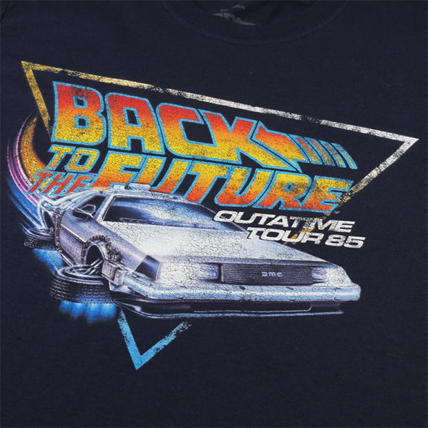 Tricou Back to the Future bleumarin