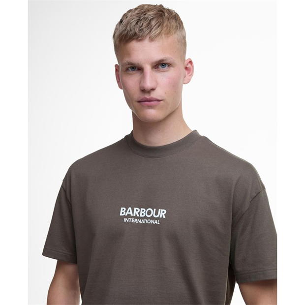 Tricou Barbour International supradimensionat Formula maro br97