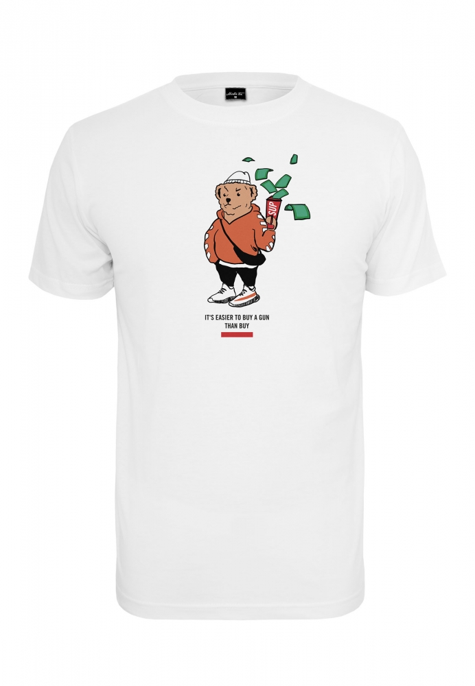 Tricou Bear Money alb Mister Tee