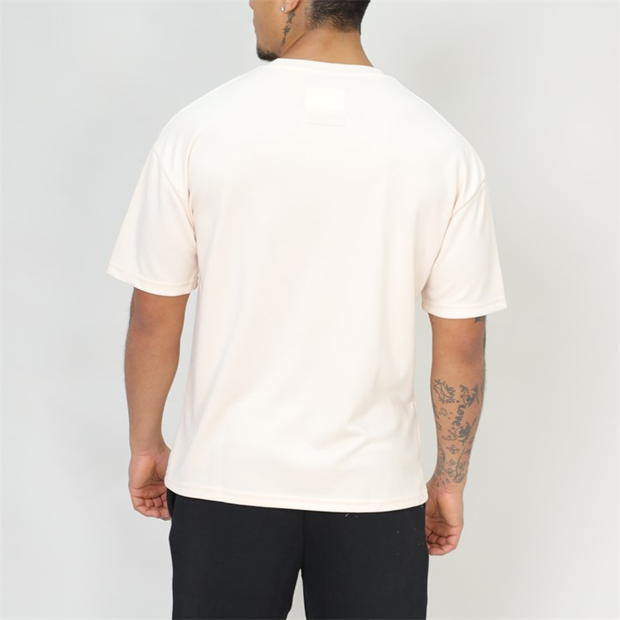 Tricou Blank Essentials Silicone Patch Core summer bej