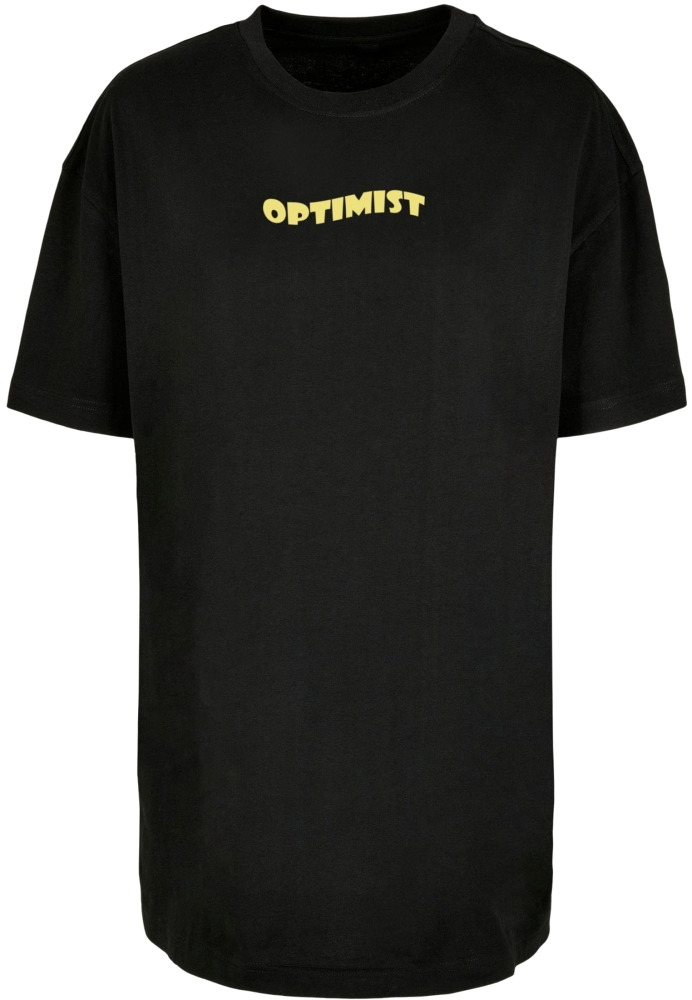 Tricou Boyfriend supradimensionat Summer - Optimist pentru Femei negru Merchcode