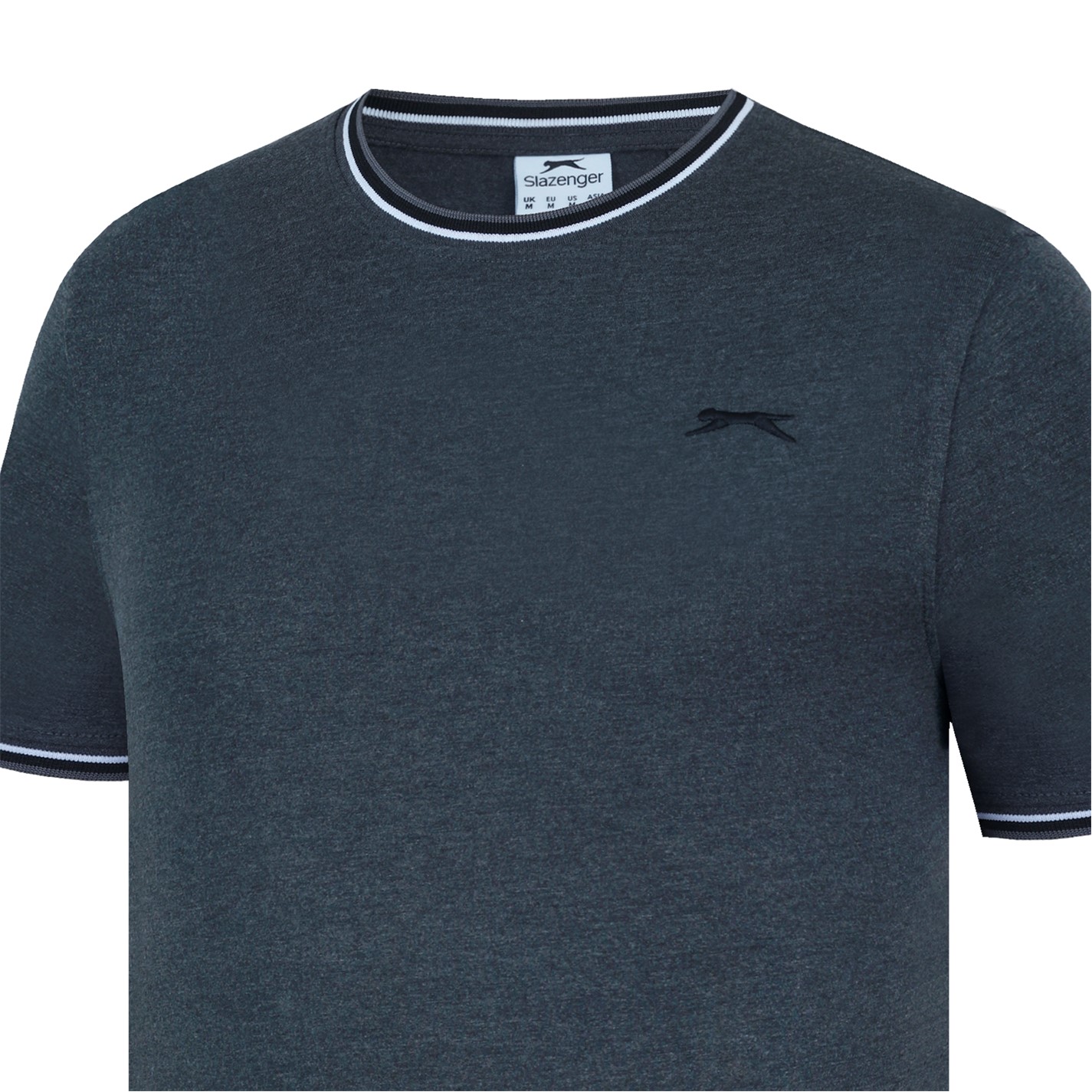 Tricou bumbac Slazenger pentru barbati gri carbune