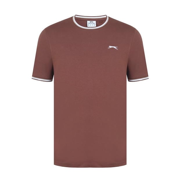 Tricou bumbac Slazenger pentru barbati maro deschis