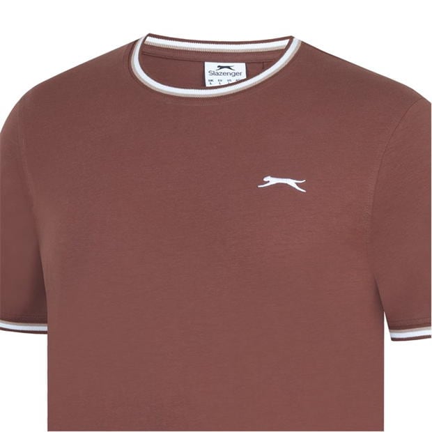 Tricou bumbac Slazenger pentru barbati maro deschis