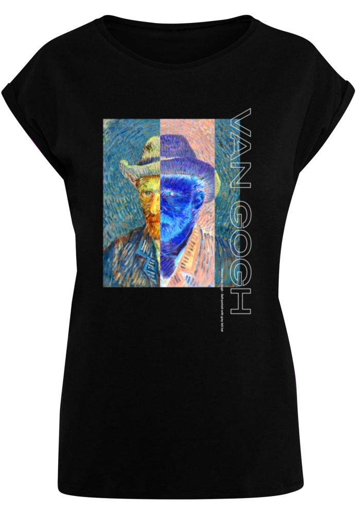 Tricou Caciula APOH - Van Gogh gri Felt pentru Femei negru Merchcode