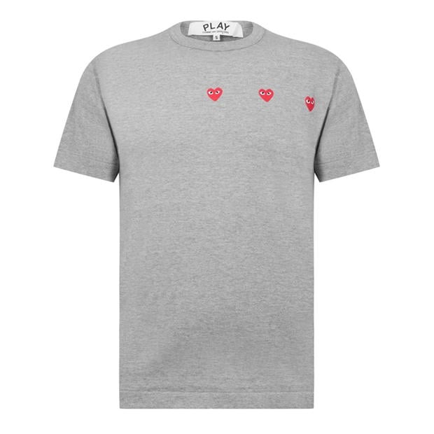 Tricou COMME DES GARCONS PLAY 3 Heart gri