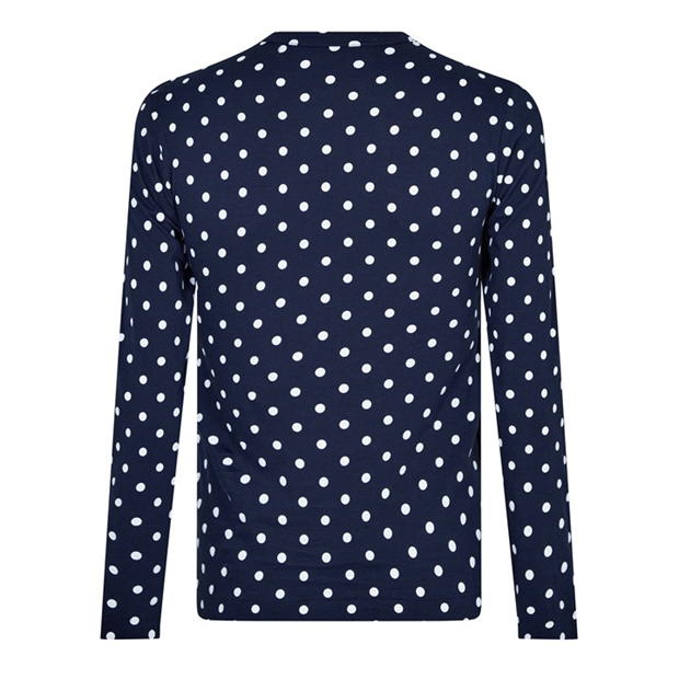 Tricou COMME DES GARCONS PLAY Polka Dot Heart bleumarin