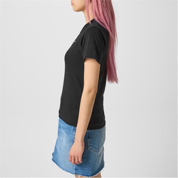 Tricou COMME DES GARCONS PLAY Small Peeping Heart negru