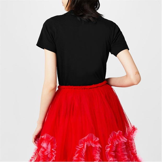 Tricou COMME DES GARCONS PLAY Small Peeping Heart negru rosu