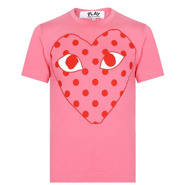 Tricou COMME DES GARCONS PLAY Spot Heart roz