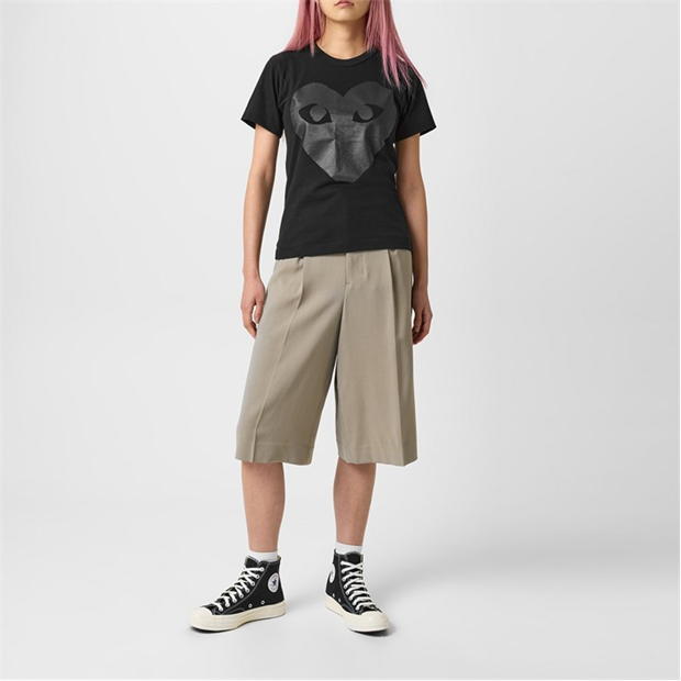 Tricou COMME DES GARCONS PLAY Tonal Heart negru