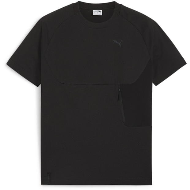 Tricou cu buzunar Puma negru