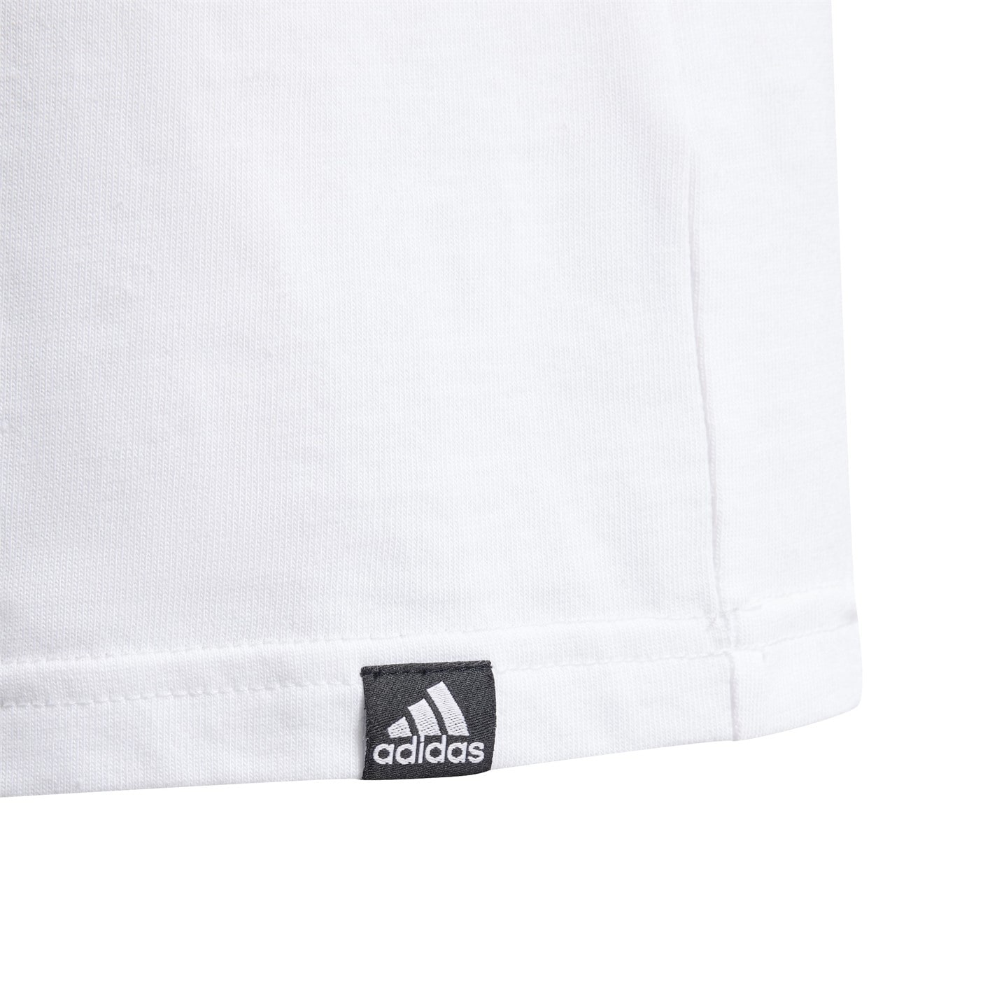 Tricou cu imprimeu adidas pentru copii negru alb gri