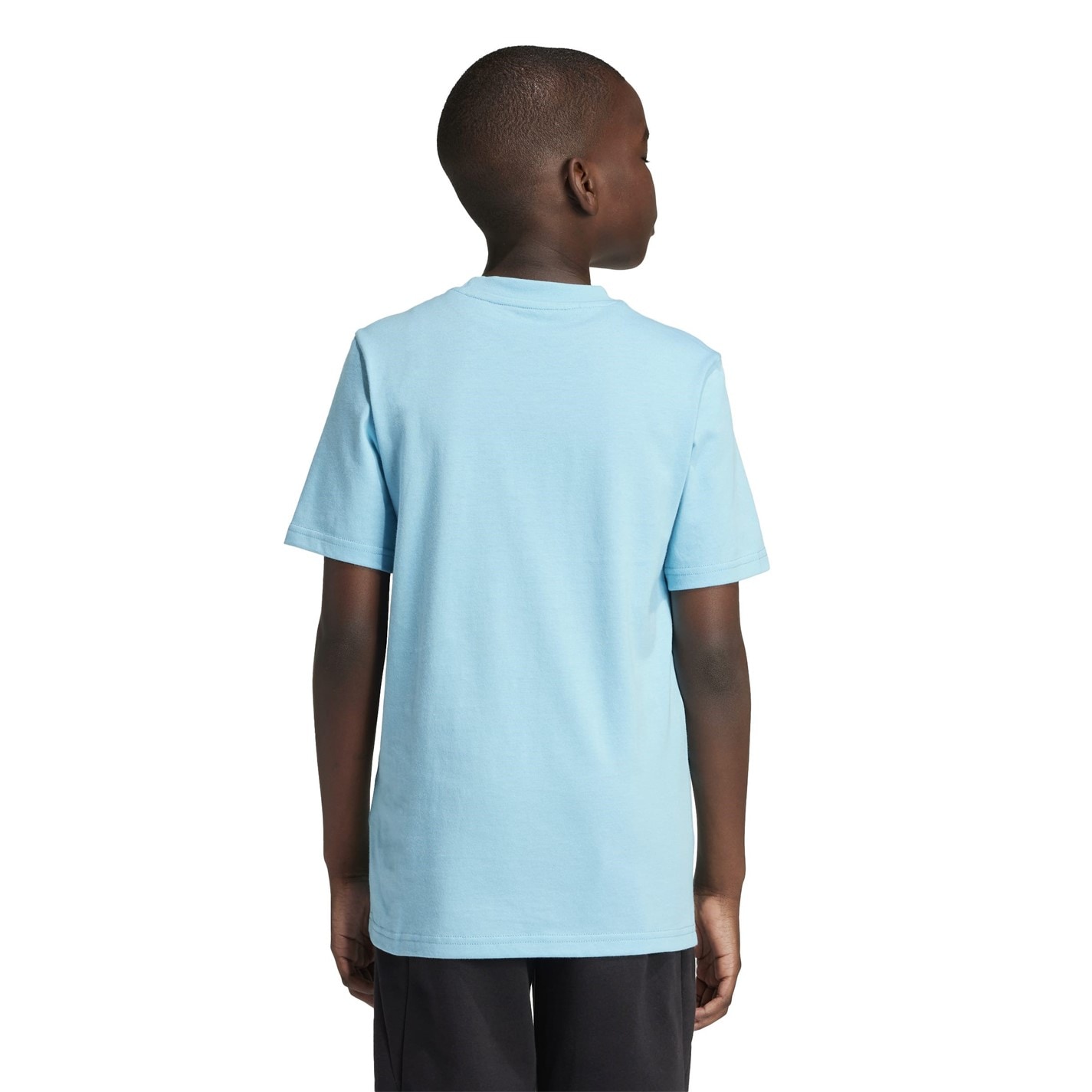 Tricou cu imprimeu adidas pentru copii albastru aqua