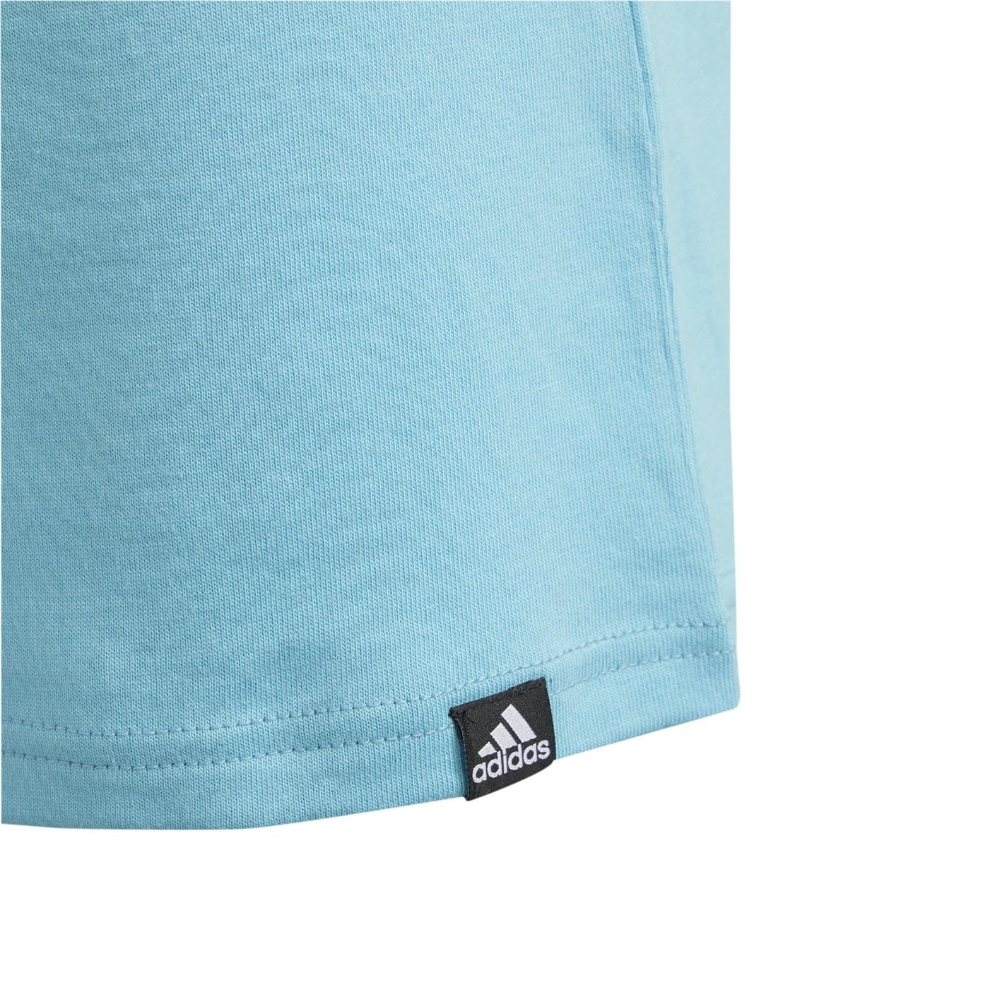 Tricou cu imprimeu adidas pentru copii albastru aqua