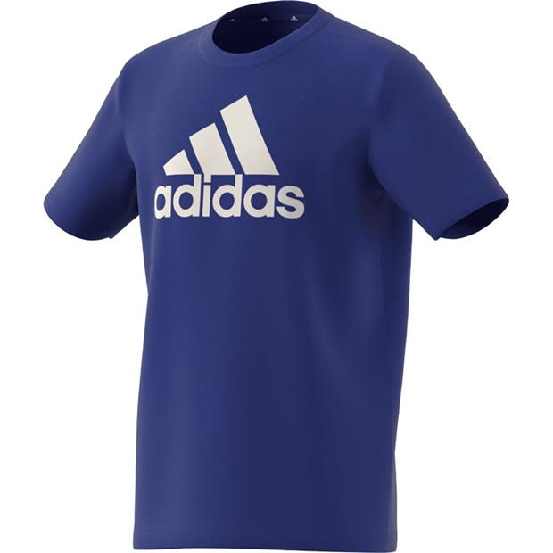 Tricou cu imprimeu adidas pentru copii lucid albastru