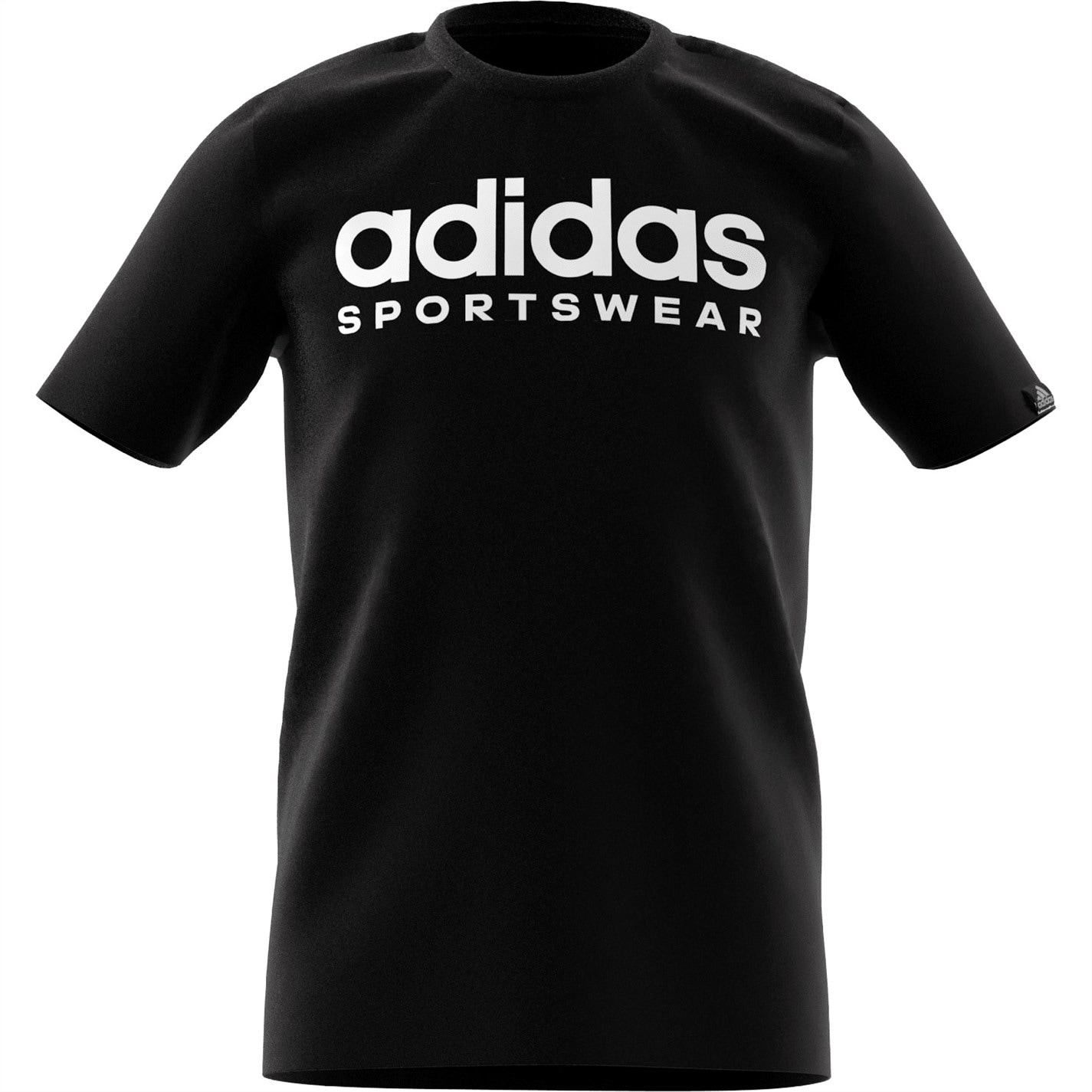 Tricou cu imprimeu adidas pentru copii negru gri