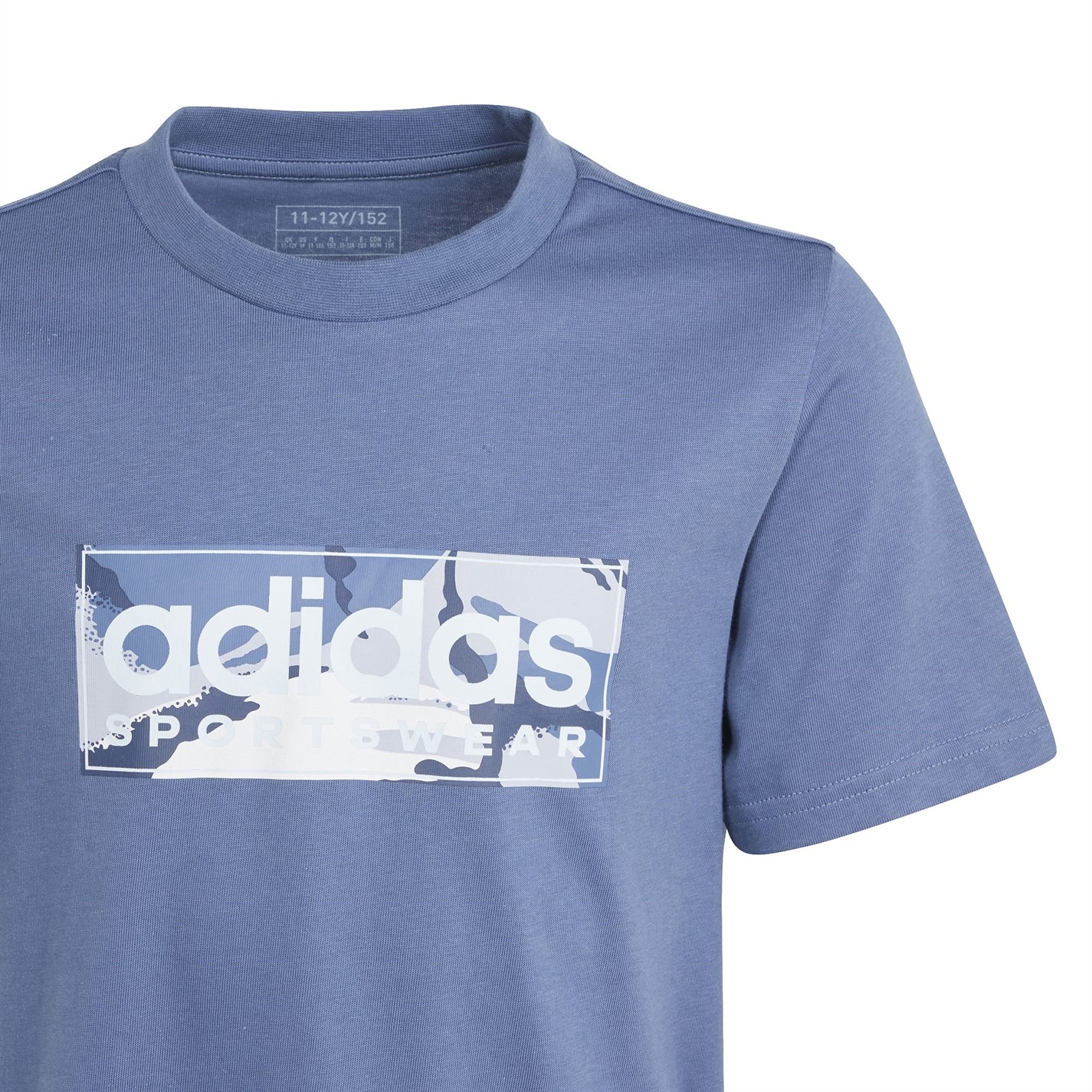 Tricou cu imprimeu adidas pentru copii preloved mov