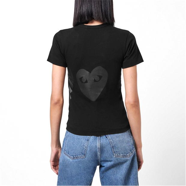 Tricou cu imprimeu COMME DES GARCONS PLAY All negru