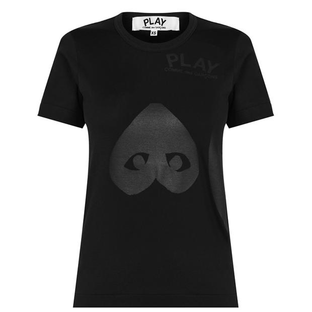 Tricou cu imprimeu COMME DES GARCONS PLAY All negru