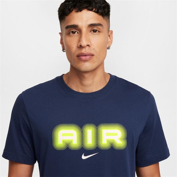 Tricou cu imprimeu Nike NSW SW AIR bleumarin galben