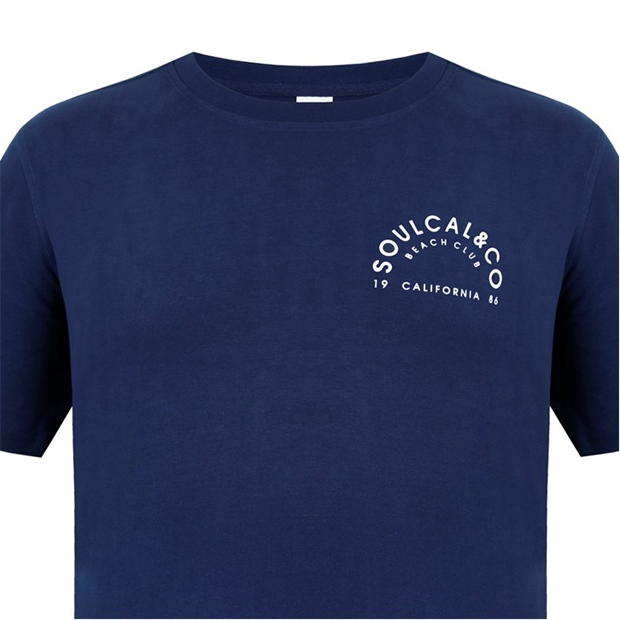 Tricouri Tricou cu imprimeu SoulCal - pentru Barbati bleumarin