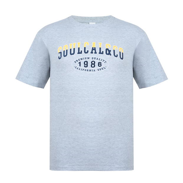 Tricouri Tricou cu imprimeu SoulCal - pentru Barbati gri