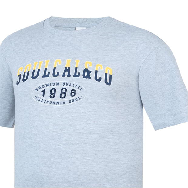 Tricouri Tricou cu imprimeu SoulCal - pentru Barbati gri