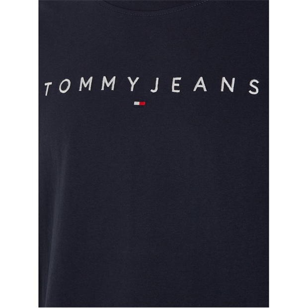 Tricou cu logo Blugi Tommy TJM REG LINEAR EXT inchis bleumarin