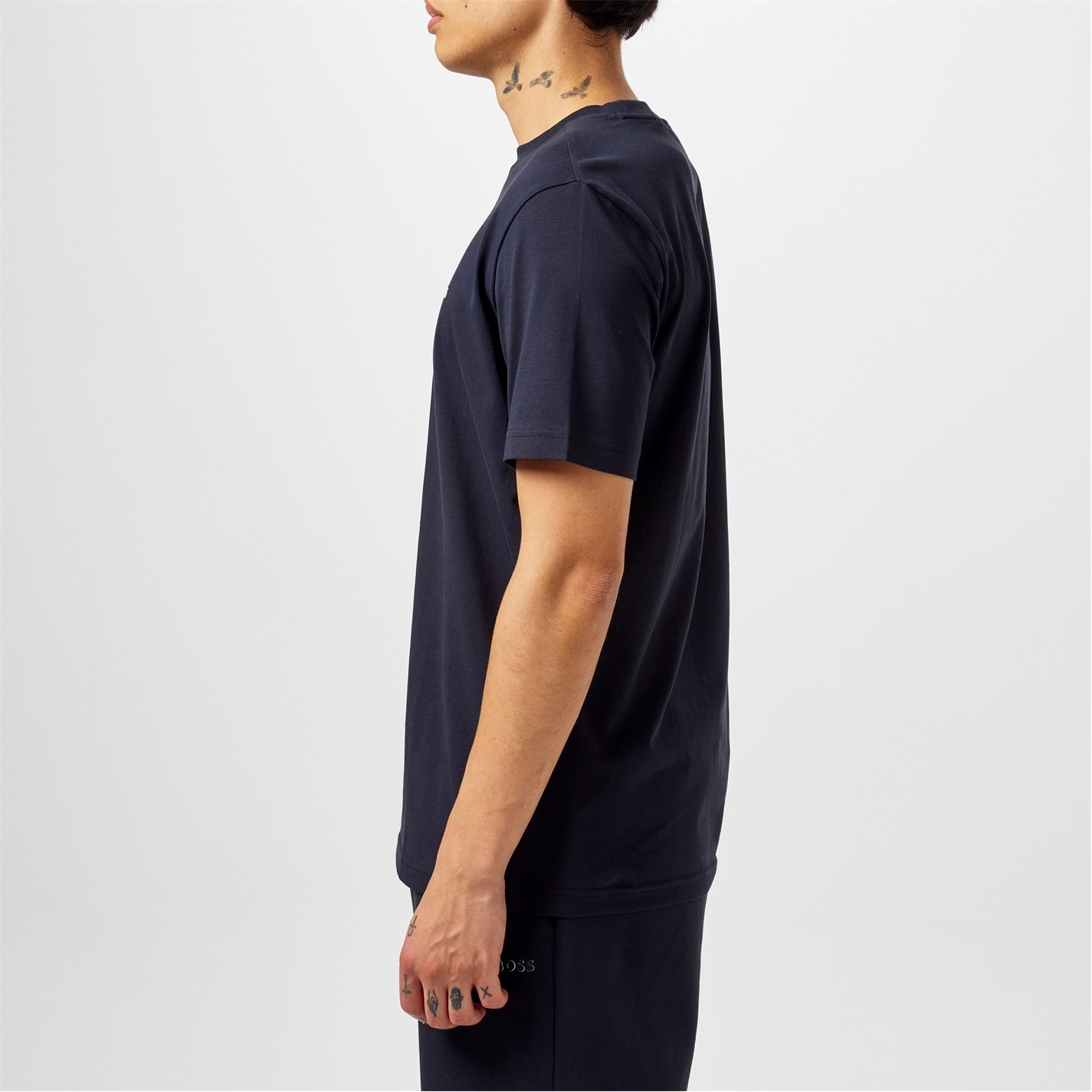 Tricou cu logo Boss Crew -Shirt bleumarin