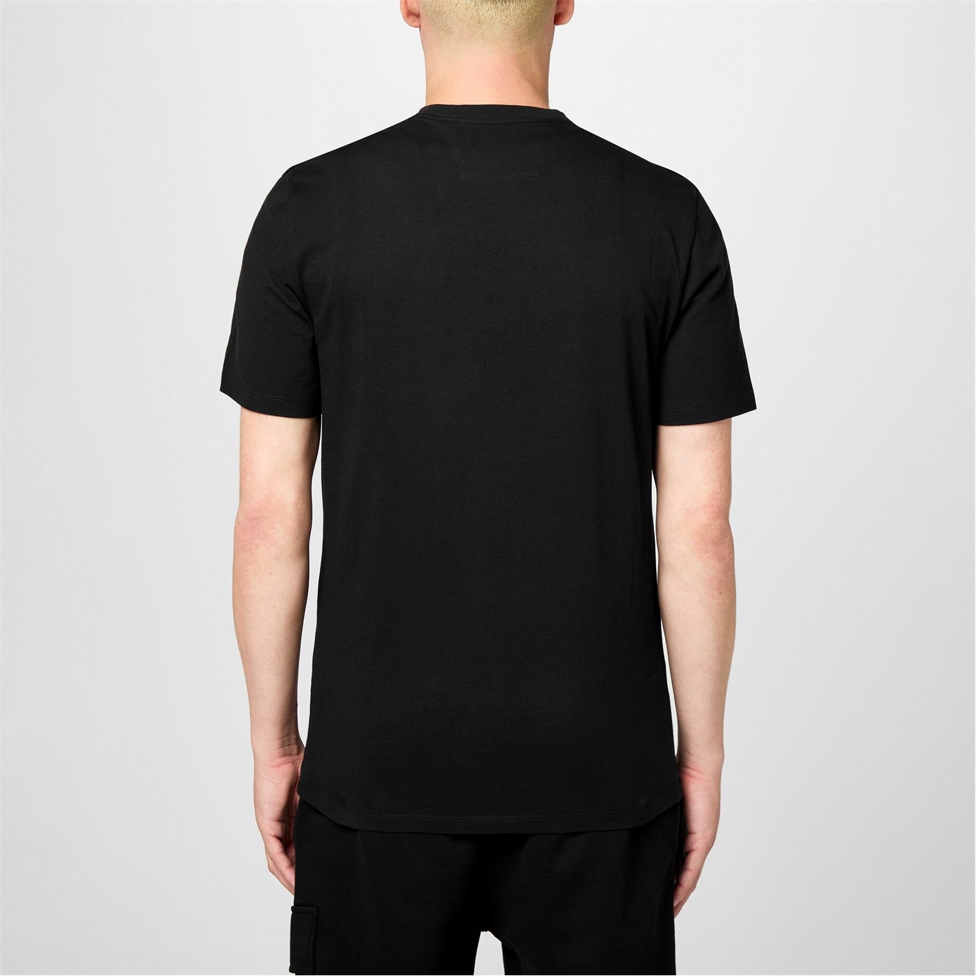 Tricou cu logo CP COMPANY Embroidered -Shirt negru