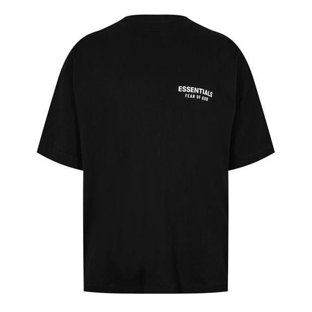 Tricou cu logo FEAR OF GOD ESSENTIALS FGE Back pentru barbati negru