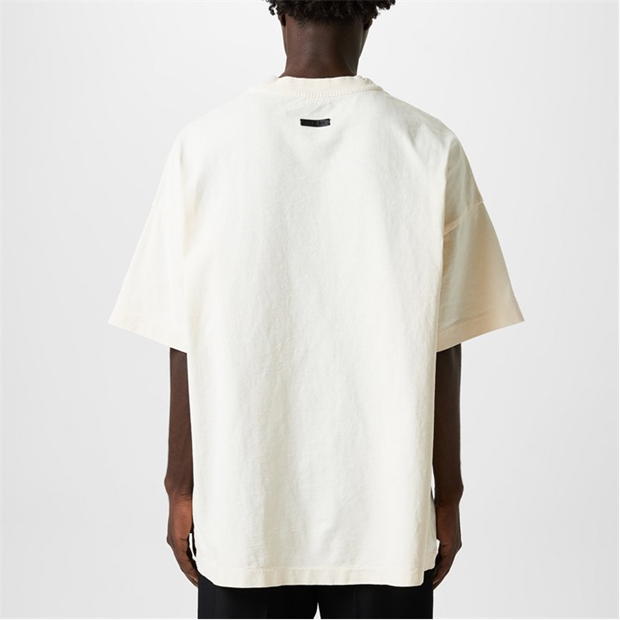 Tricou cu logo FEAR OF GOD -Shirt crem