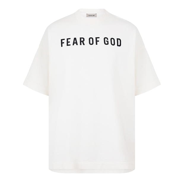 Tricou cu logo FEAR OF GOD -Shirt crem