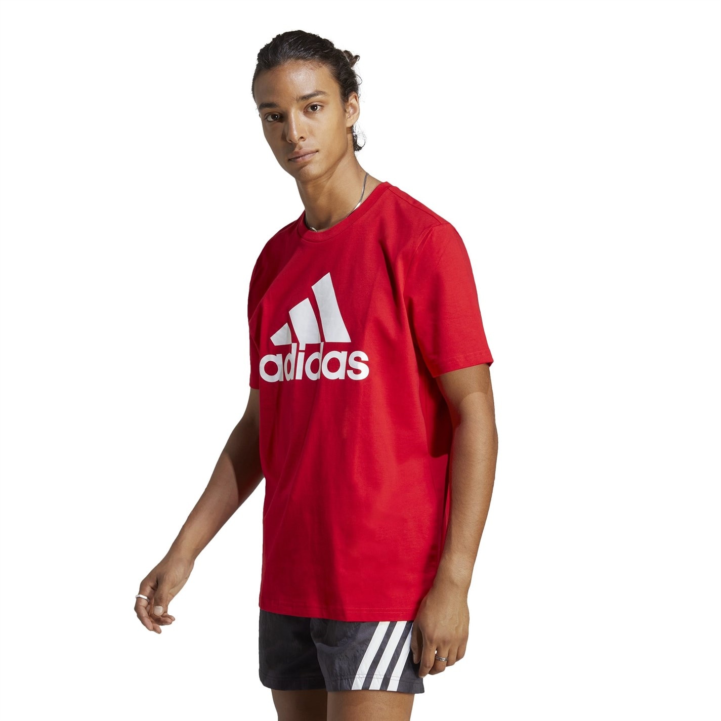 Tricou cu logo grafic adidas pentru Barbati rosu bos