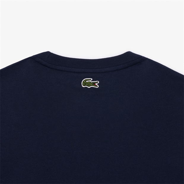 Tricou cu logo Lacoste Lacoste bleumarin albastru gelat