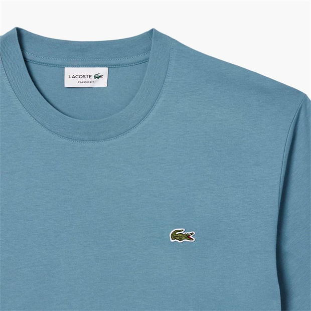 Tricou cu logo Lacoste Small -Shirt albastru hd9