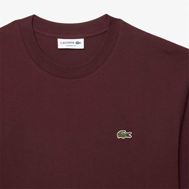 Tricou cu logo Lacoste Small -Shirt visiniu bzd