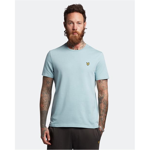 Tricou cu logo Lyle and Scott Lyle Basic pentru barbati away albastru w700